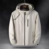 Men&Women Waterproof Softshell Jacket Hunting Camping Windbreaker Outdoor Coat Tactical Clothing Outwear s8 Black XS