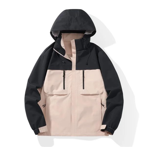 Men Women Lightweight Outdoor Raincoat Windproof Waterproof Outerwear Windbreaker Hood Jacket