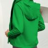 Womens Rain Jacket Waterproof Packable Raincoat with Hood for Travel Outdoor Active Windbreaker Jacket