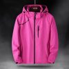 Men&Women Waterproof Softshell Jacket Hunting Camping Windbreaker Outdoor Coat Tactical Clothing Outwear s8 Black XS