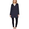 Women's Packable Hooded Rain Jacket with Bow