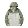 Men Women Lightweight Outdoor Raincoat Windproof Waterproof Outerwear Windbreaker Hood Jacket