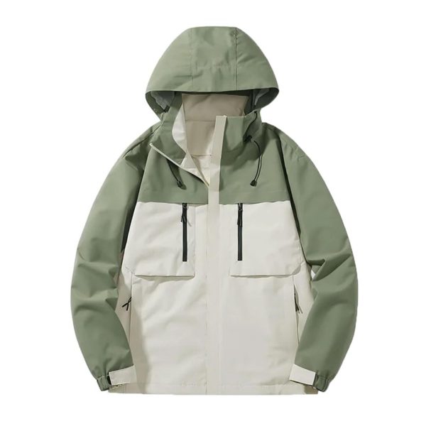Men Women Lightweight Outdoor Raincoat Windproof Waterproof Outerwear Windbreaker Hood Jacket