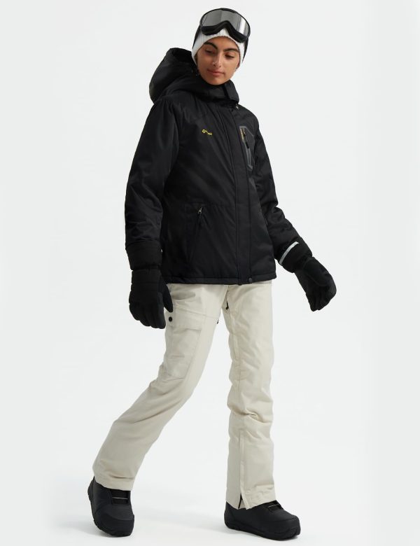 Women's Ski Snow Jacket Warm Winter Waterproof Coat Snowboard Rain Jacket Hooded Windproof Windbreaker