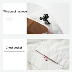 Men's Outdoor Windproof Waterproof Sport Climbing Hooded Jacket Couples Raincoat Jacket