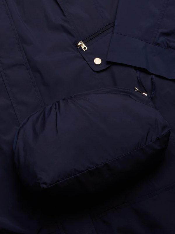 Women's Single Breasted Travel Packable Rain Jacket