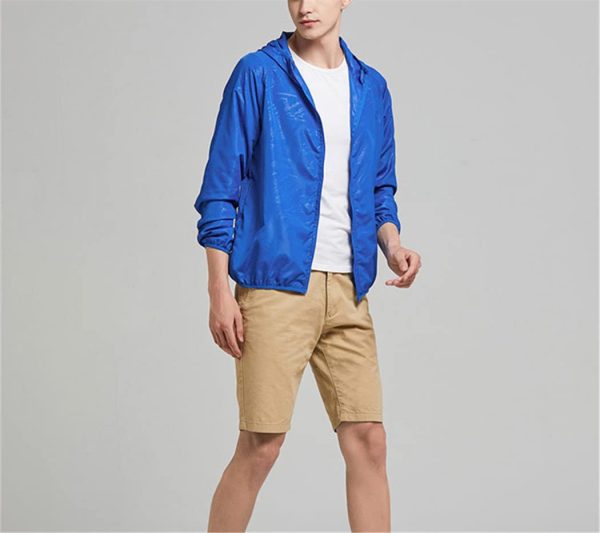 Men Camping Hiking Rain Jacket Women Waterproof Sun Protection Outdoor Sport Quick Dry Windbreaker