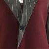 Women Spring Autumn Striped Patchwork Windbreaker All Match Loose Long Overcoat Trench Coat