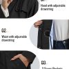 Women's Long Rain Jacket Waterproof Rain Coat with Hood Outdoor Light Raincoats Windbreaker