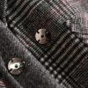 Women Winter Wool Plaid Coat Office England Style Cashmere Coat Three Quarter Windbreaker Jackets Coats