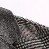 Women Winter Wool Plaid Coat Office England Style Cashmere Coat Three Quarter Windbreaker Jackets Coats