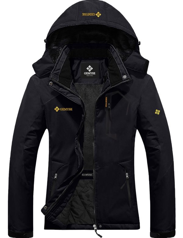 Women's Ski Snow Jacket Warm Winter Waterproof Coat Snowboard Rain Jacket Hooded Windproof Windbreaker