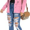 Casual Jackets for Women Long Sleeve Lightweight Outwear Bomber Coats with Pockets