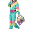 80s Tracksuit for Women Retro Windbreaker Outfit 90s Color Block Sportswear Set with Jacket Sweatpants