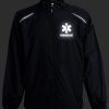 Paramedic windbreaker, with Reflective decoration both front and back, thin windbreaker without lining.