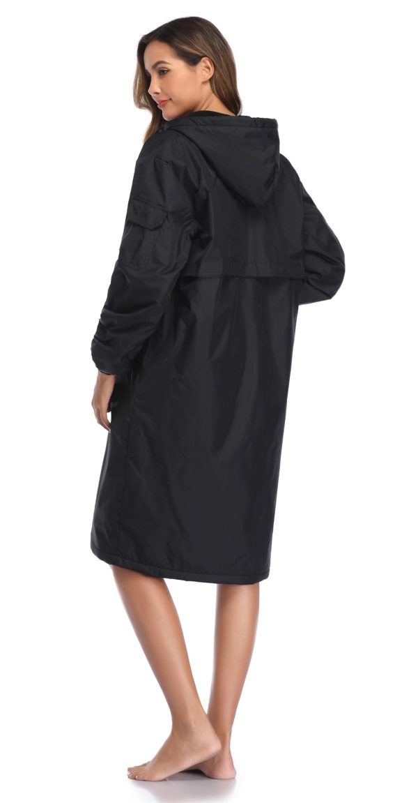 Unisex Swim Parka Water Resistant Warm Coat Water Sports Swim Parka for Adults & Kids
