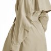 Womens Double Breasted Long Trench Coat Oversized Classic Lapel Belted Overcoat