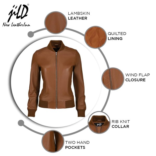 Classical Varsity Style Leather Jacket Women - Casual Fashion Windbreaker Moto Biker Genuine Leather Bomber Jacket Women