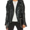 Womens Leather Jacket For Women Real Leather Jacket Soft Lambskin Biker Jacket Slim-Fit