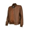 Classical Varsity Style Leather Jacket Women - Casual Fashion Windbreaker Moto Biker Genuine Leather Bomber Jacket Women