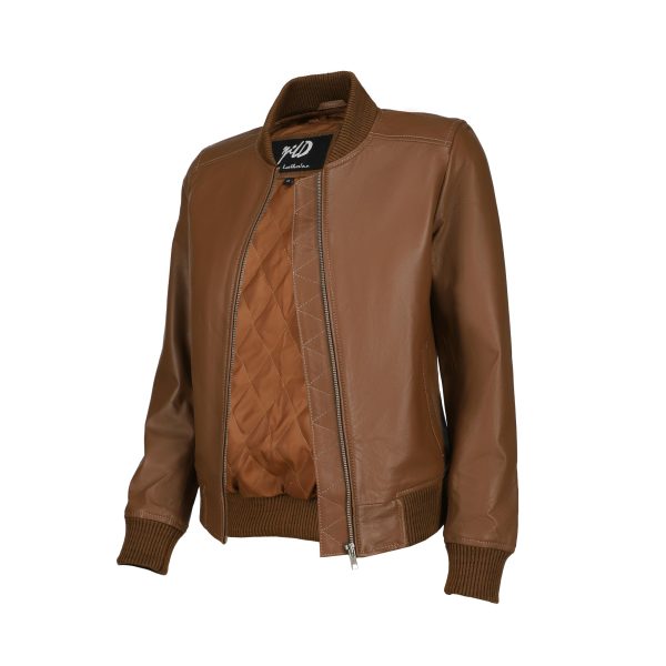 Classical Varsity Style Leather Jacket Women - Casual Fashion Windbreaker Moto Biker Genuine Leather Bomber Jacket Women