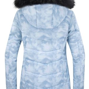 Women's Waterproof Ski Jacket Warm Puffer Jacket Thick Hooded Winter Coat