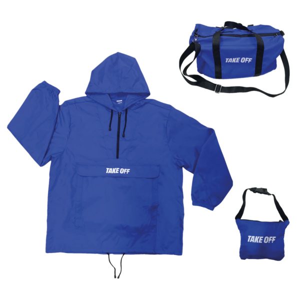 7175dAafjUL.jpg TAKE OFF 3-in-1 Convertible Waterproof Rain Jacket & Travel Duffle Bag for Men & Women – Lightweight Packable Windbreaker with