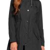 Womens Lightweight Hooded Waterproof Active Outdoor Rain Jacket S-XXL