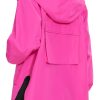 Womens Waterproof Raincoat Lightweight Rain Jacket Trench Coat Hooded Windbreaker With Pockets for Outdoor
