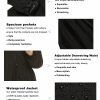 Women's Rain Jacket Plus Size Long Raincoat Lightweight Hooded Windbreaker Waterproof Jackets with Pockets