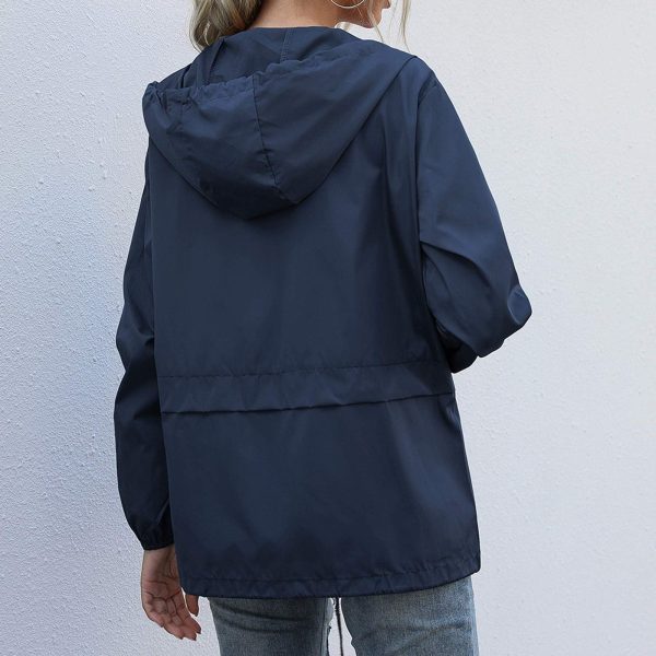 Rain Jackets for Women Waterproof Lightweight Hooded Rain Coats for Hiking Travel Outdoor Windbreaker Travel Jacket