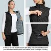 Women's Lightweight Running Vest Outerwear with Pockets, Windproof Sleeveless Jacket for Golf Hiking Travel