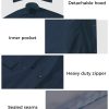 Long Rain Coat for Women Waterproof Raincoat with Hood Full Length Windbreaker Packable Trench Rain Jacket