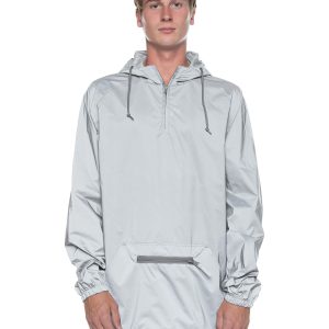 Fully Reflective Jacket, Water-Resistant 1/4 Zip Anorak - Rain Jackets for Men & Women, Lightweight Windbreaker