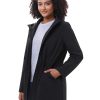 Women's Waterproof Fleece Lined Softshell Jacket Hooded Breathable Windbreaker Rain Jacket