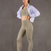 Women's Athletic Running Yoga Gym Track Zip Up Cropped Jackets UPF 50+ Sun Protection Long Sleeve Workout Shirts