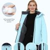 Women's Waterproof Ski Jacket Warm Snow Winter Coat Mountain Windproof Hooded Raincoat