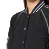 Women's Cropped Varsity Zip Up Jacket