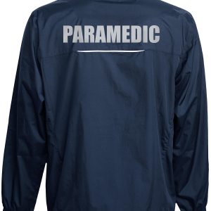 Paramedic windbreaker, with Reflective decoration both front and back, thin windbreaker without lining.