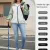 Packable Rain Jacket Women Waterproof Lightweight Rain Coats for Women with Hood Outdoor Windbreaker Jacket S-XXL