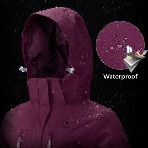 Women's Waterproof Ski Jackets 3 in 1 Snow Jackets Hooded Fleece Winter Coats Windbreaker Snowboard Jackets