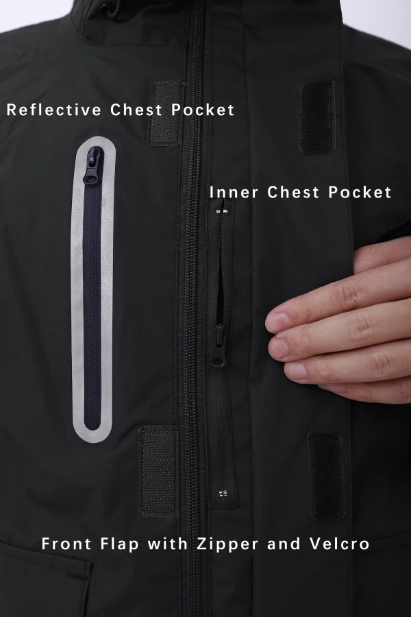 Rain Suits for Men Women Waterproof Rain Gear Jacket with Bib Pants Foul Weather Gear for Fishing Sailing