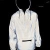 Fully Reflective Jacket, Water-Resistant 1/4 Zip Anorak - Rain Jackets for Men & Women, Lightweight Windbreaker