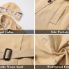Girls & Women's Rain Jackets Waterproof Hooded Trench Coat,3 Years - Women 2XL