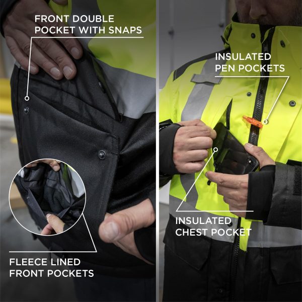 Hi-vis Jacket-Heat Reflective Lining
