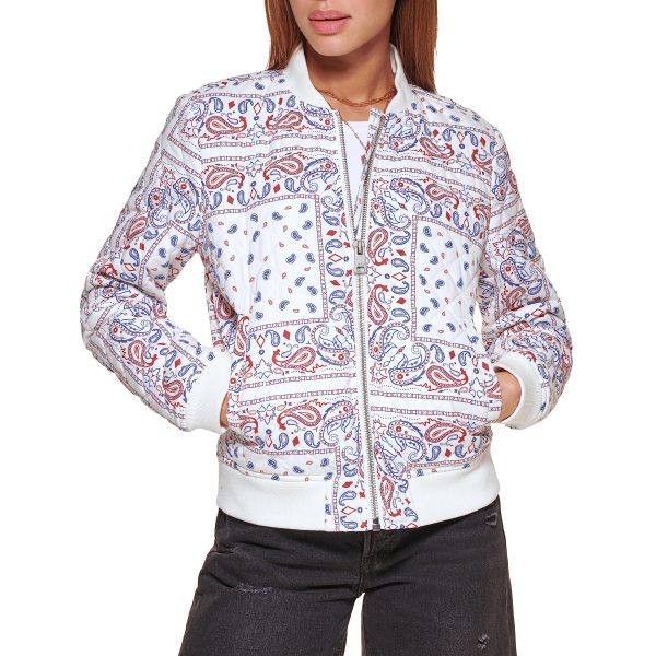 Women's Diamond Quilted Bomber Jacket (Regular & Plus Size)